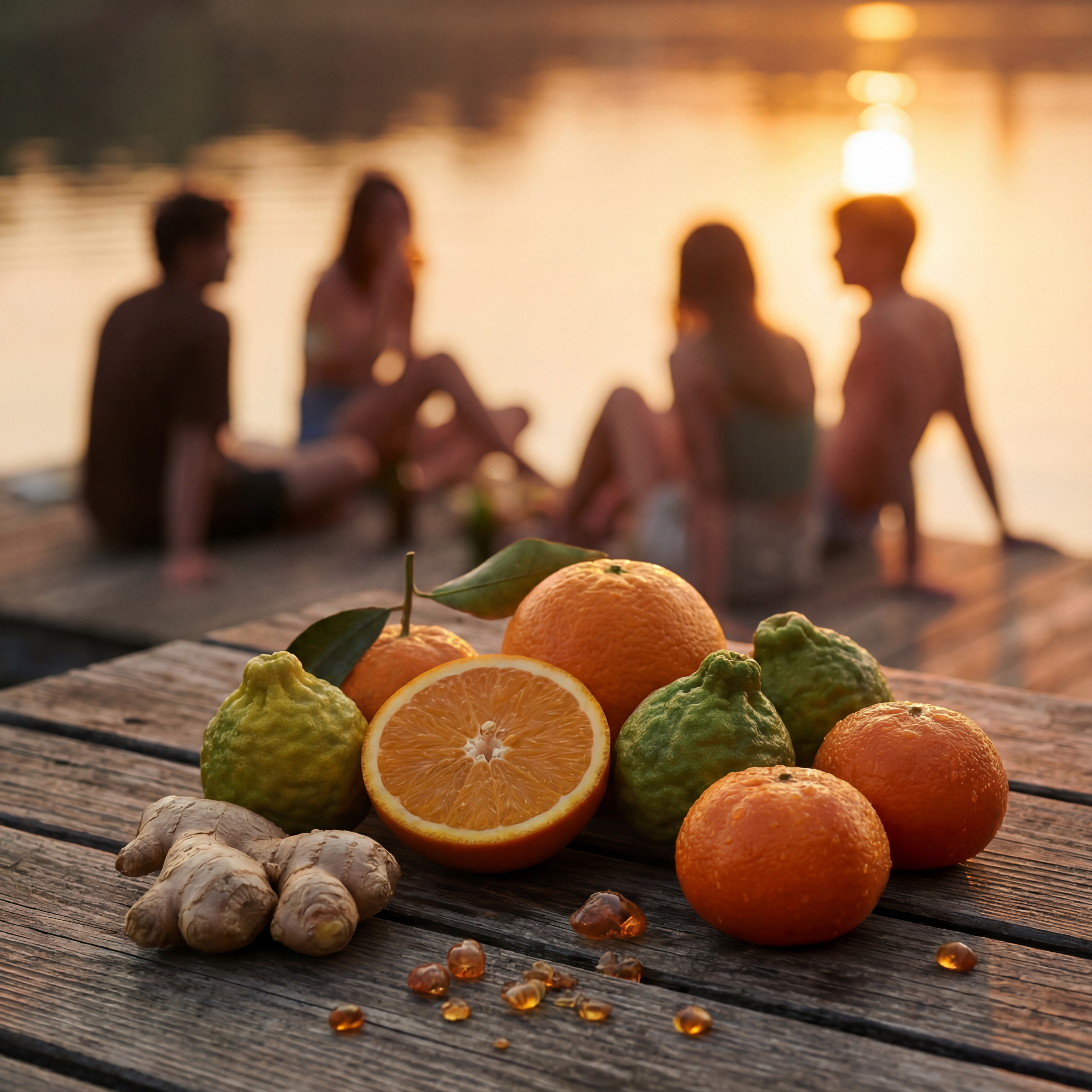 Ein Sommerabend am See