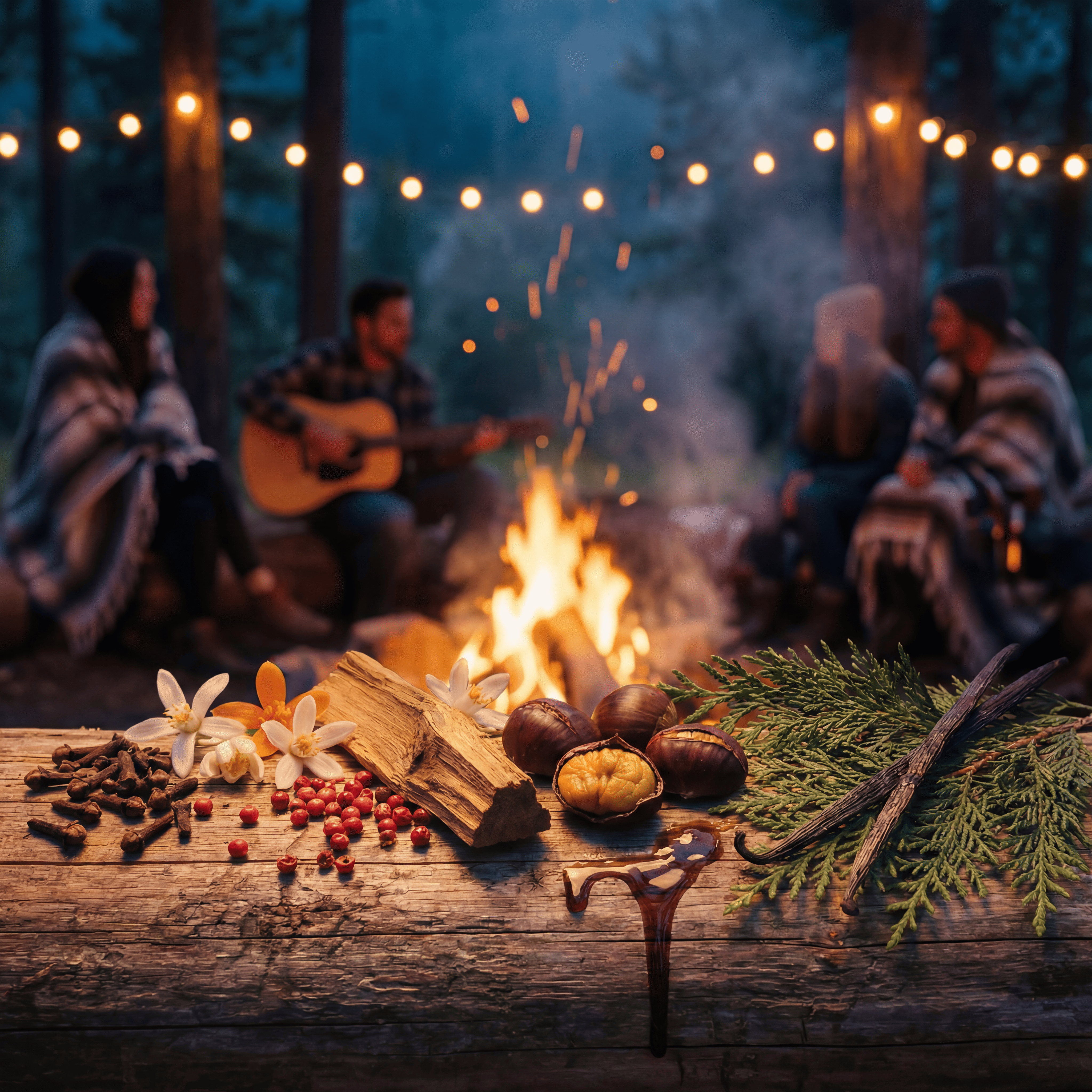 an evening around the campfire